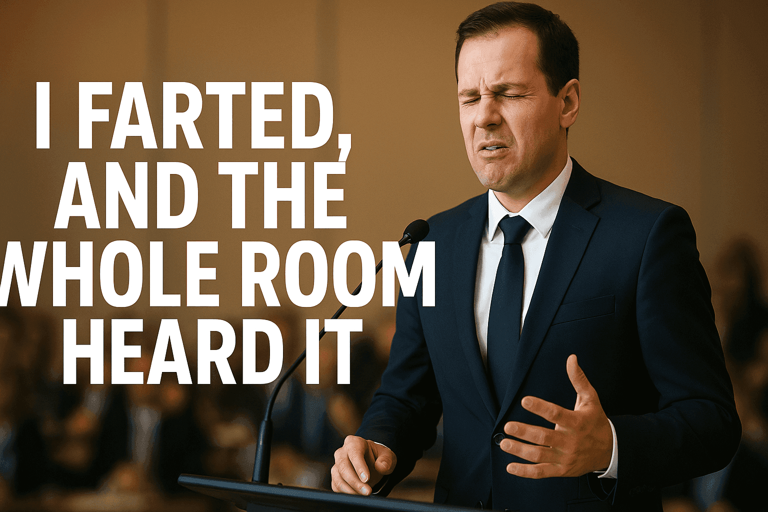 I Was the Keynote Speaker—Until I Farted