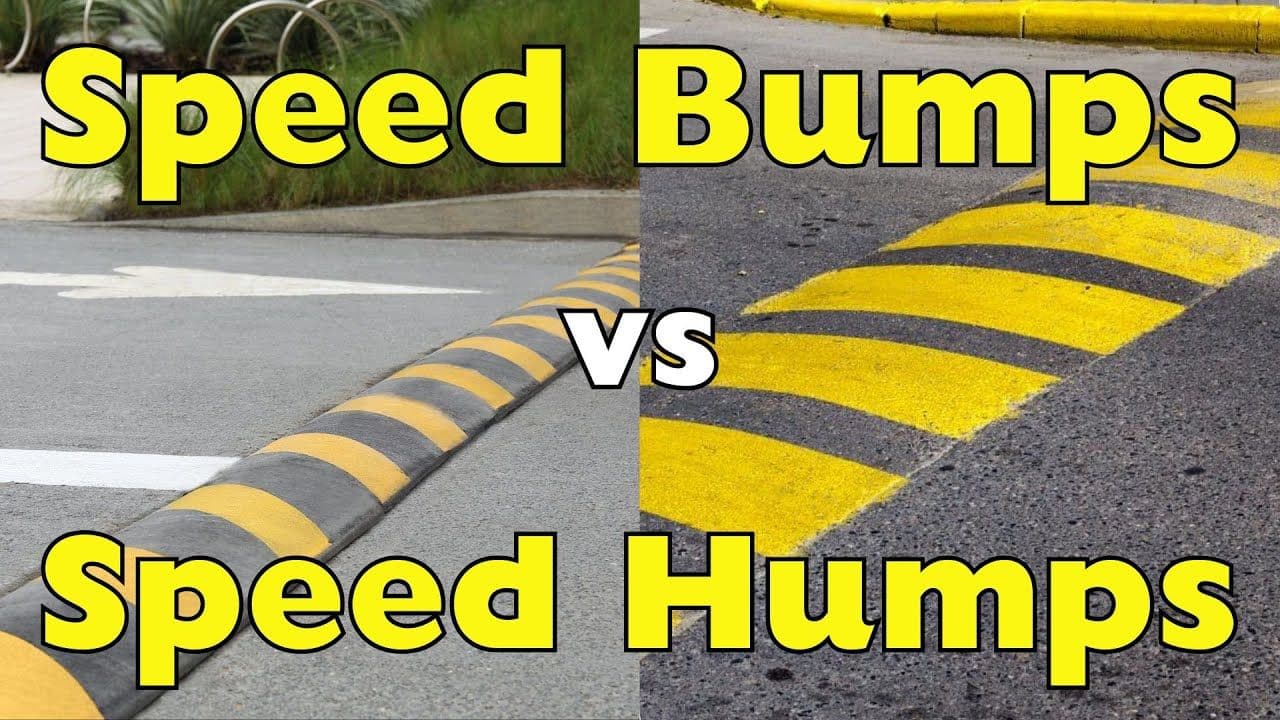 Differences Between Speed Bumps and Speed Humps