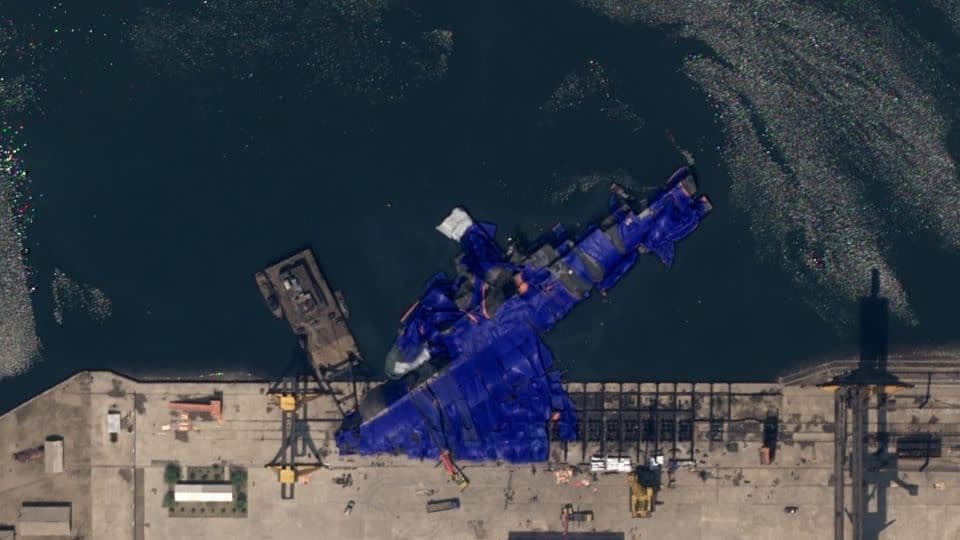 North Korea’s ‘Unsinkable’ Warship Capsizes During Launch in Embarrassing Naval Setback